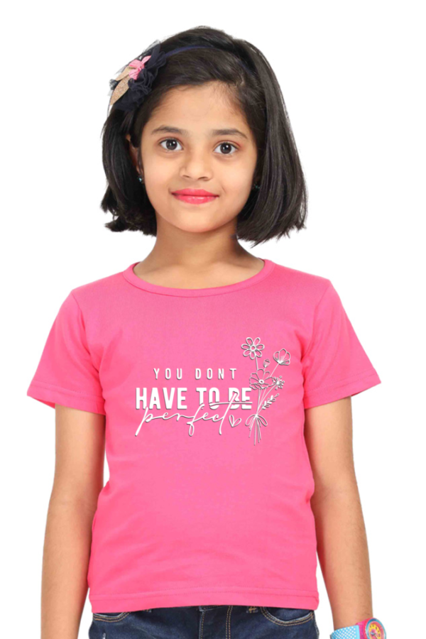 Girl premium cotton half tshirt perfect